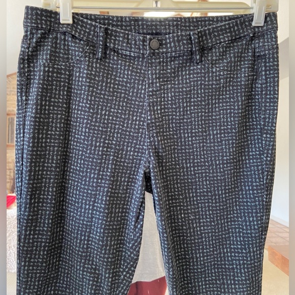 Uniqlo Ultra Stretch Legging Pants black green houndstooth - Picture 7 of 9